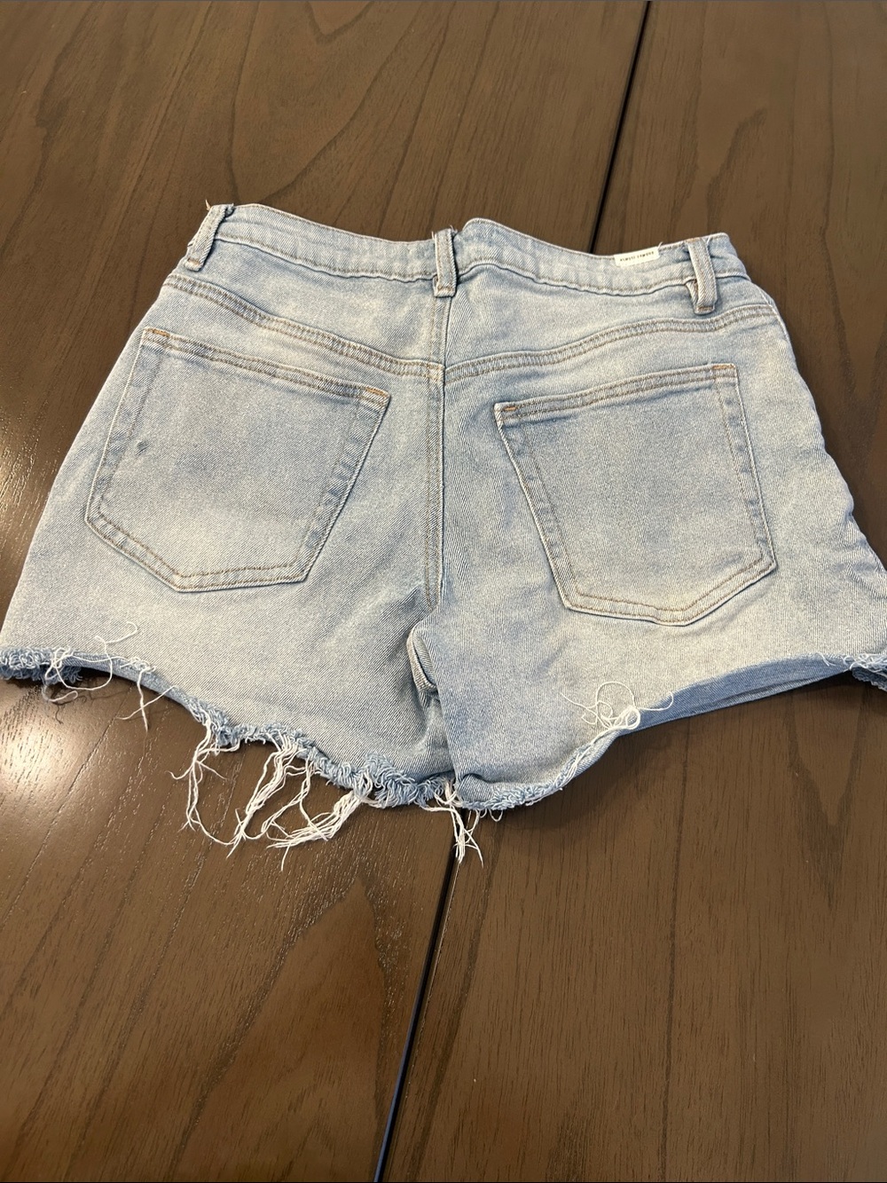 Almost Famous Light Blue Distressed Denim Cutoff Shorts - Picture 7 of 7